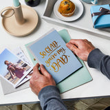 martha brook so glad you are my dad quote foil embossed father's day card