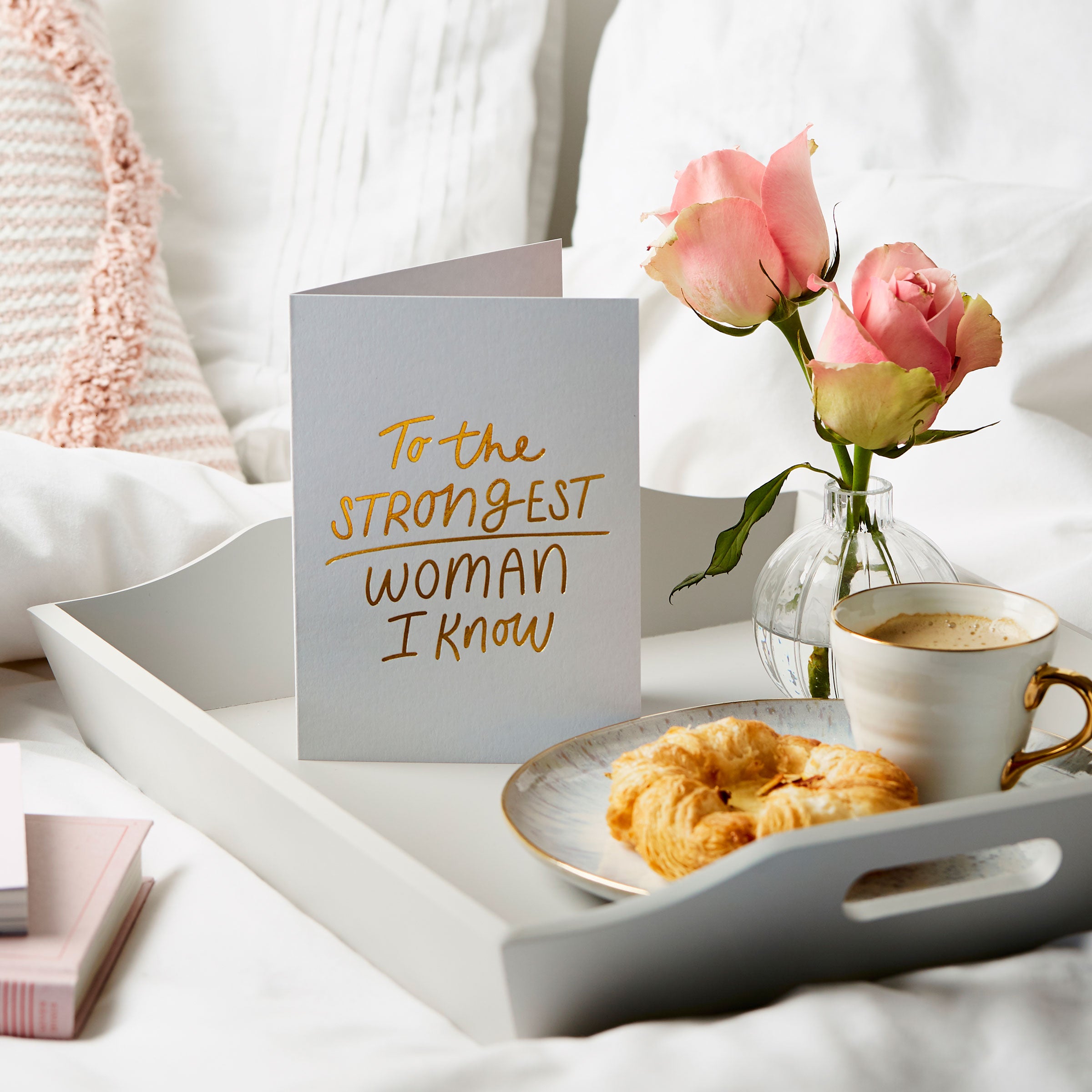 Strongest Woman Foil Embossed Card