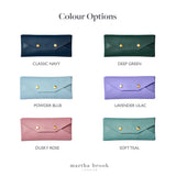 Personalised Vegan Leather Embossed Pencil Case