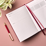 Personalised Signature Burgundy Undated Planner