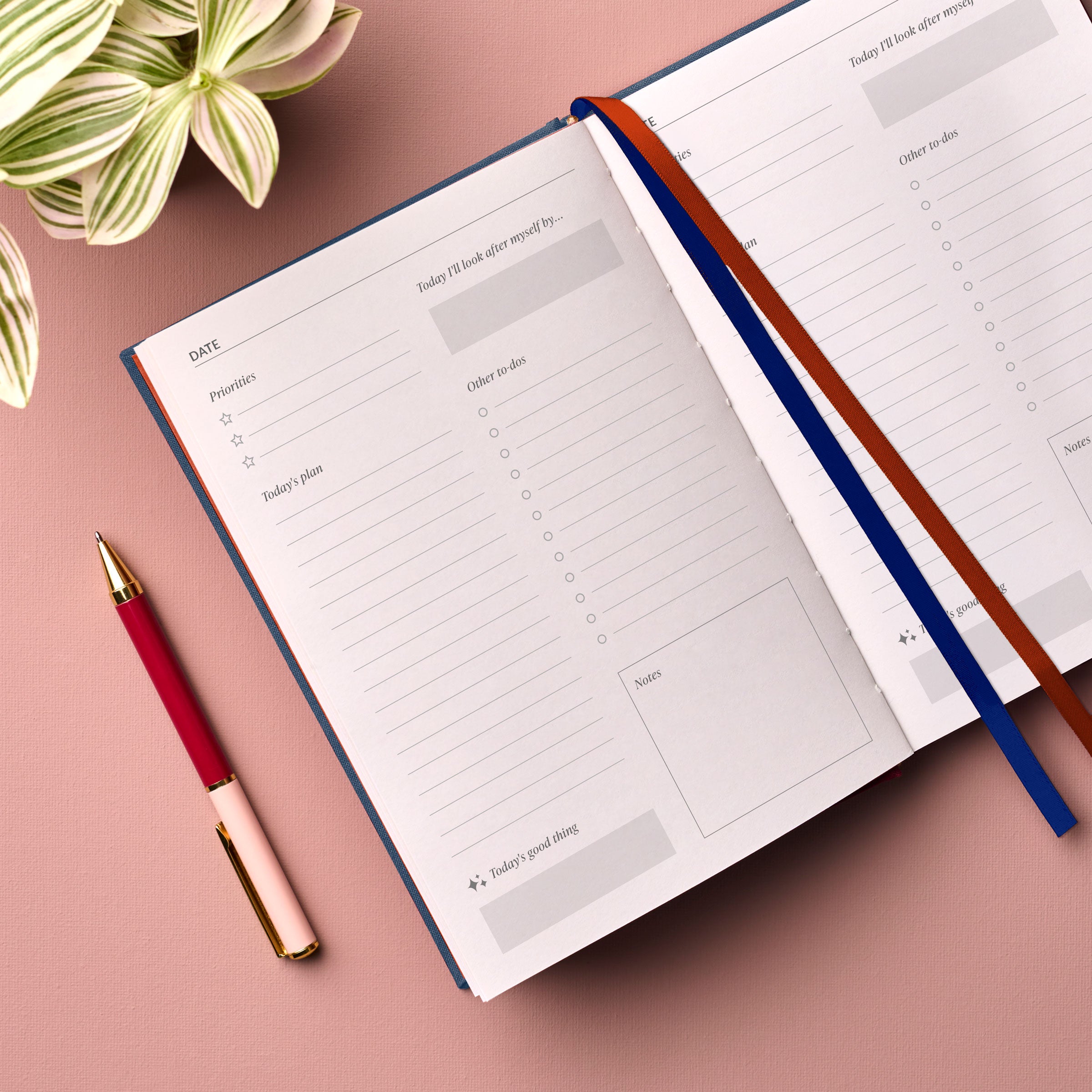 Personalised Signature Navy Undated Planner