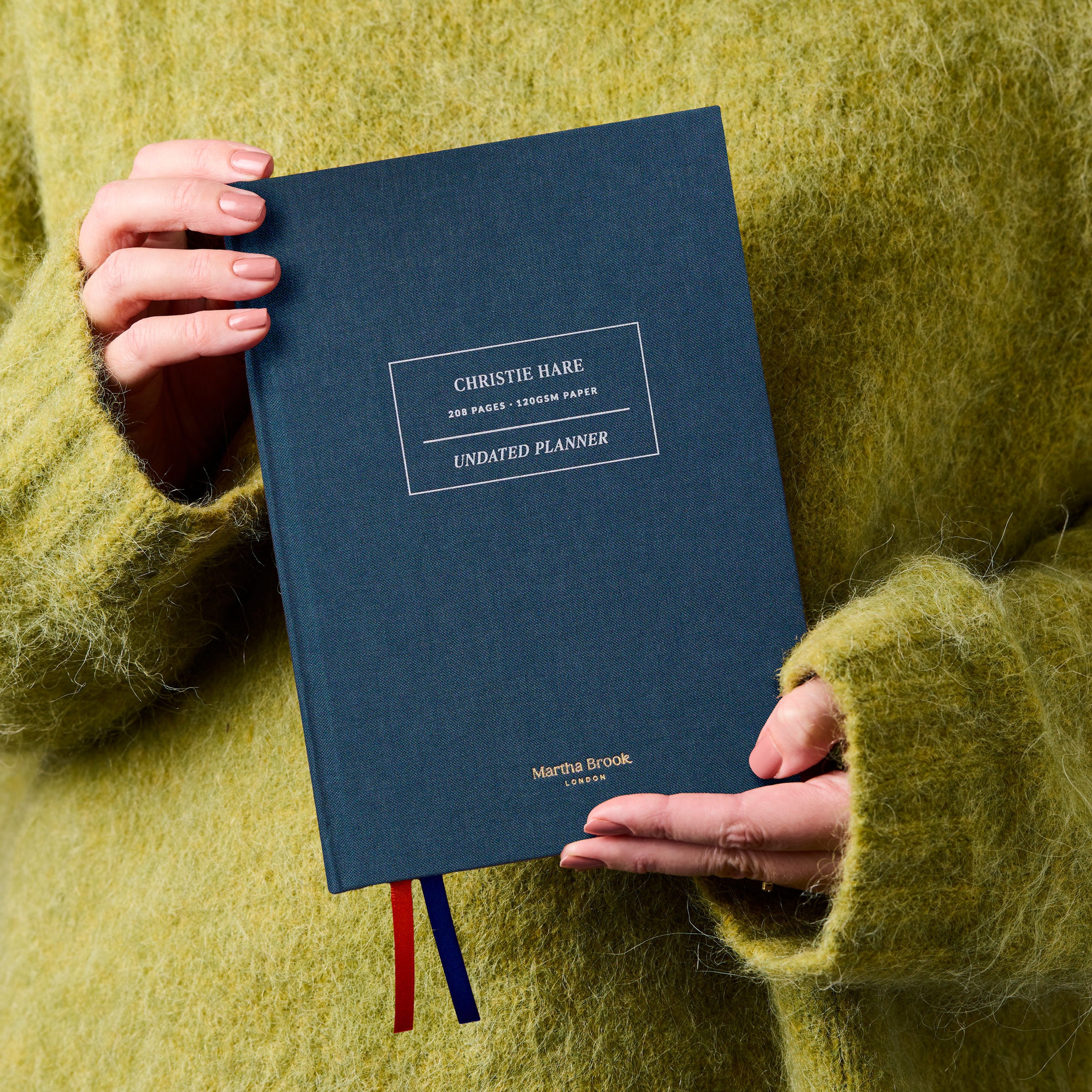 Personalised Signature Navy Undated Planner