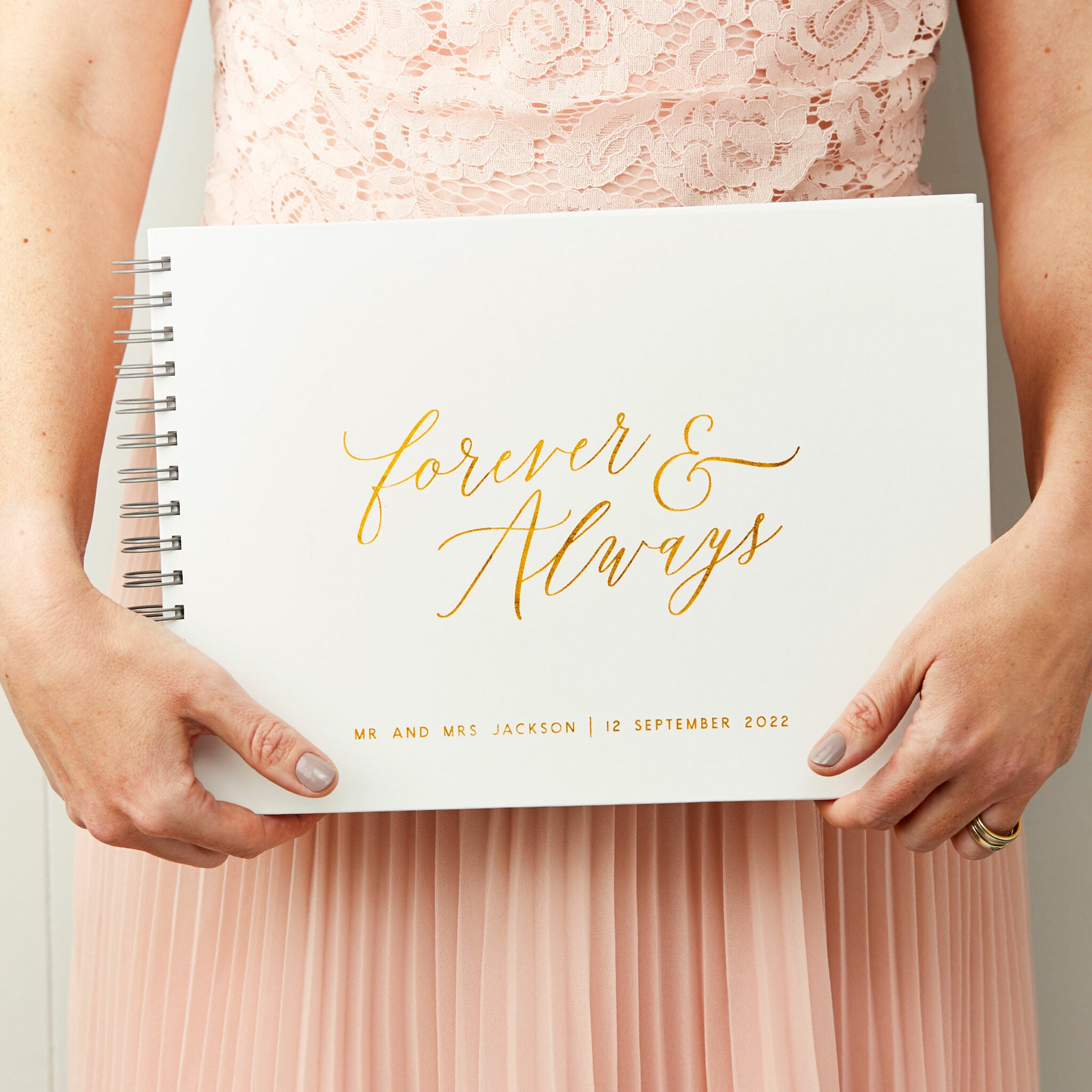 Personalised Forever And Always Wedding Guest Book