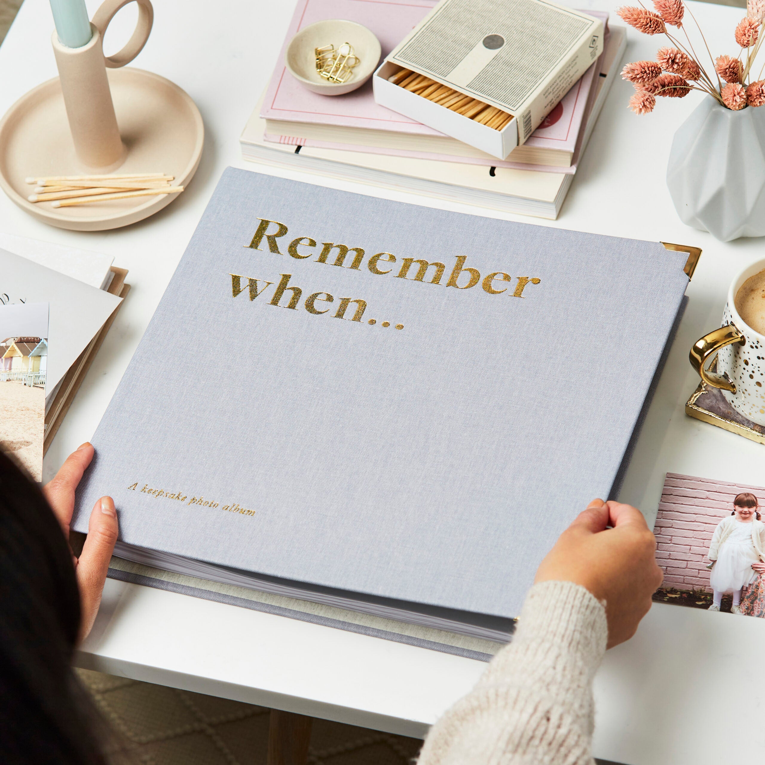 personalised remember when luxury photo album
