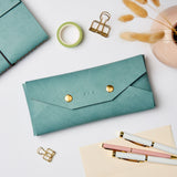 Personalised Vegan Leather Embossed Pencil Case