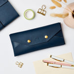 Personalised Vegan Leather Embossed Pencil Case