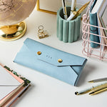 Personalised Vegan Leather Embossed Pencil Case