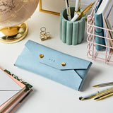 Personalised Vegan Leather Embossed Pencil Case
