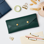 Personalised Vegan Leather Embossed Pencil Case