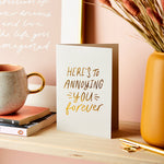 Relatable Valentines Foil Embossed Card