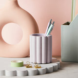 Pastel Scalloped Pen Pot