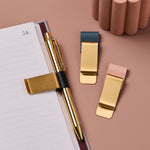 martha brook personalised stationery brass clip pen holder main image