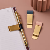 martha brook personalised stationery brass clip pen holder main image