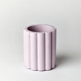 martha brook personalised stationery desk accessories pastel scalloped pen pot light lilac