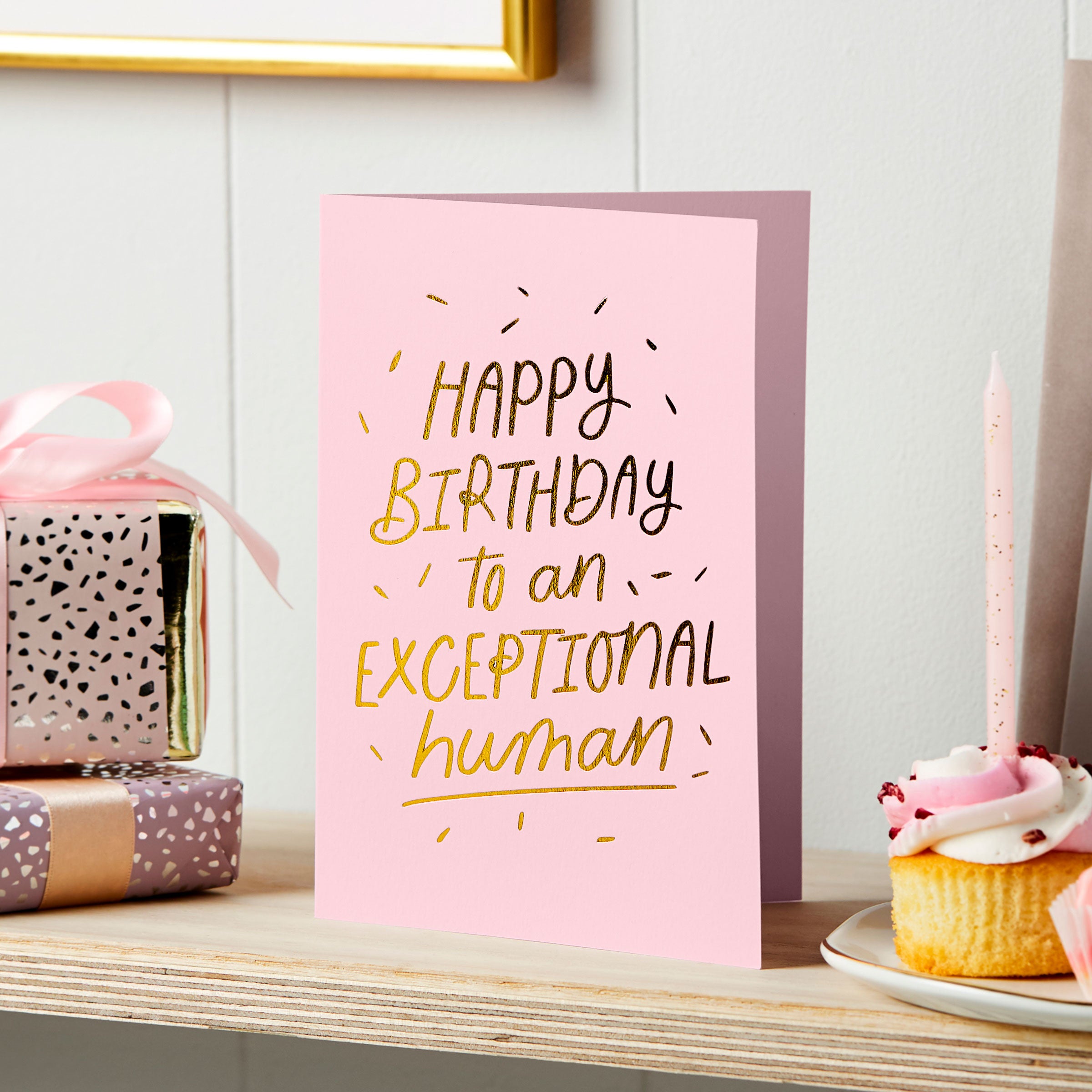 martha brook personalised stationery exceptional human foil embossed birthday card main image
