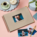 martha brook personalised stationery father's day gifts personalised linen photo album