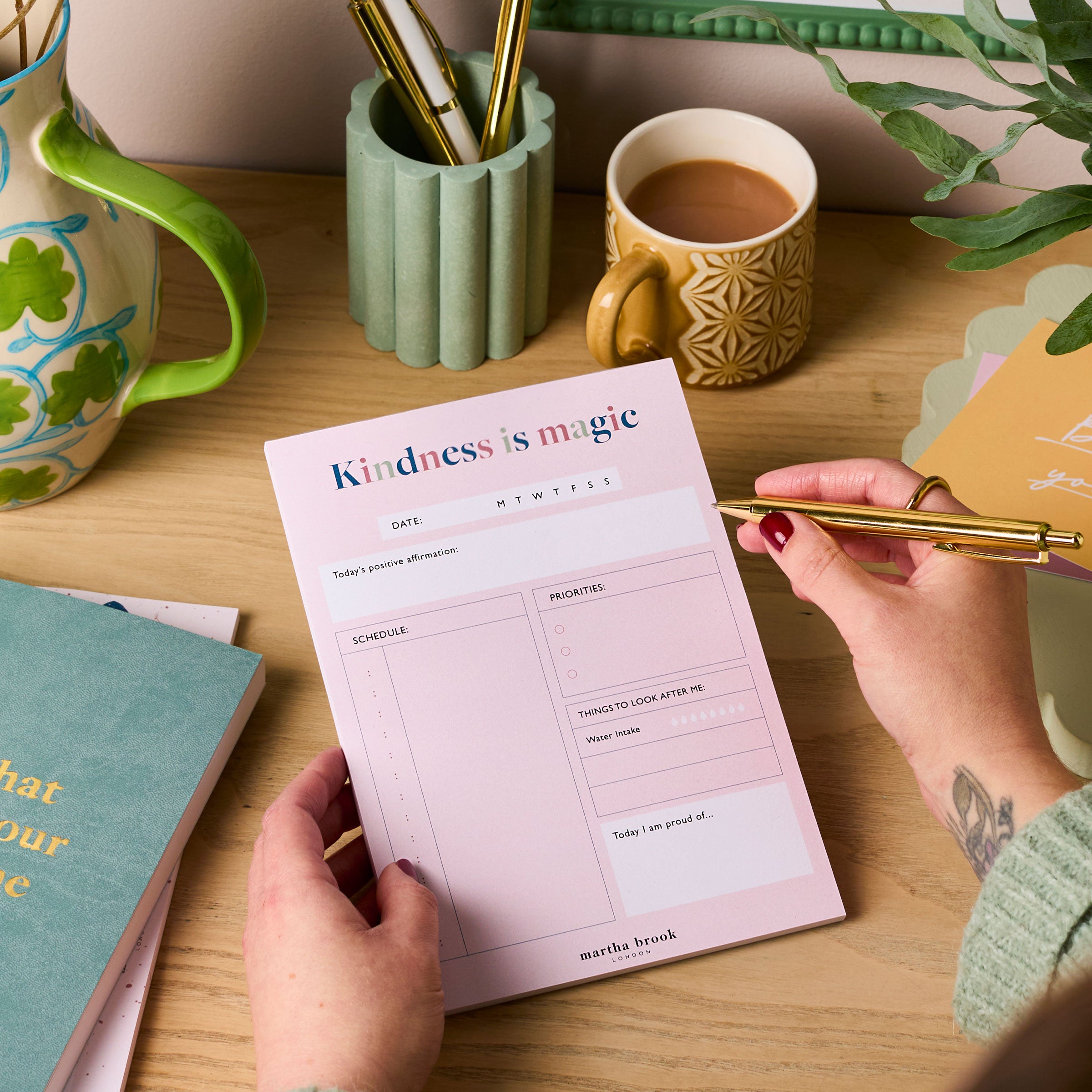 martha brook personalised stationery self-care stationery gift set