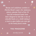 martha brook personalised stationery personalised 24 days of stationery advent calendar 2025 presale press quote 1