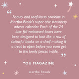 martha brook personalised stationery personalised 24 days of stationery advent calendar 2025 presale press quote 1