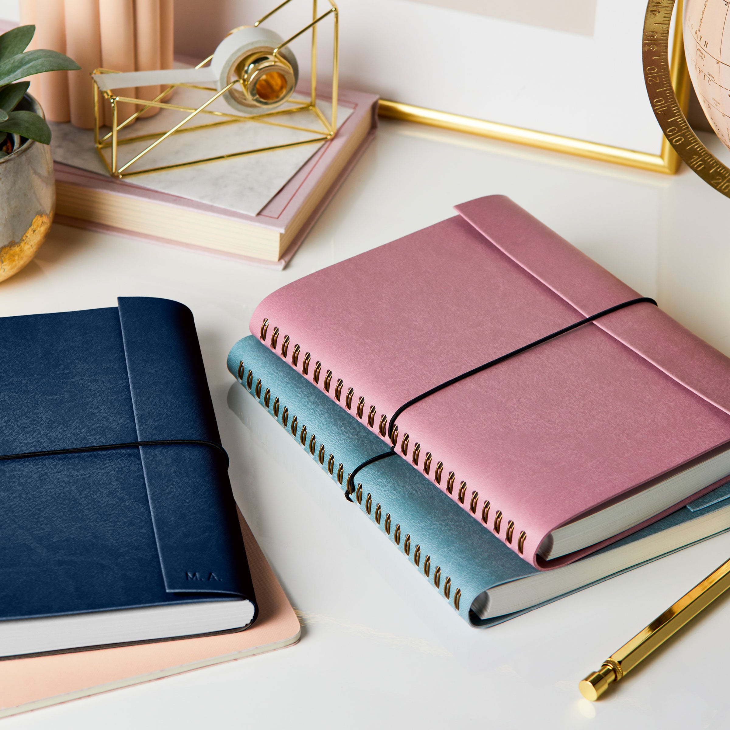 martha brook personalised stationery personalised a5 vegan leather 2026 weekly diary