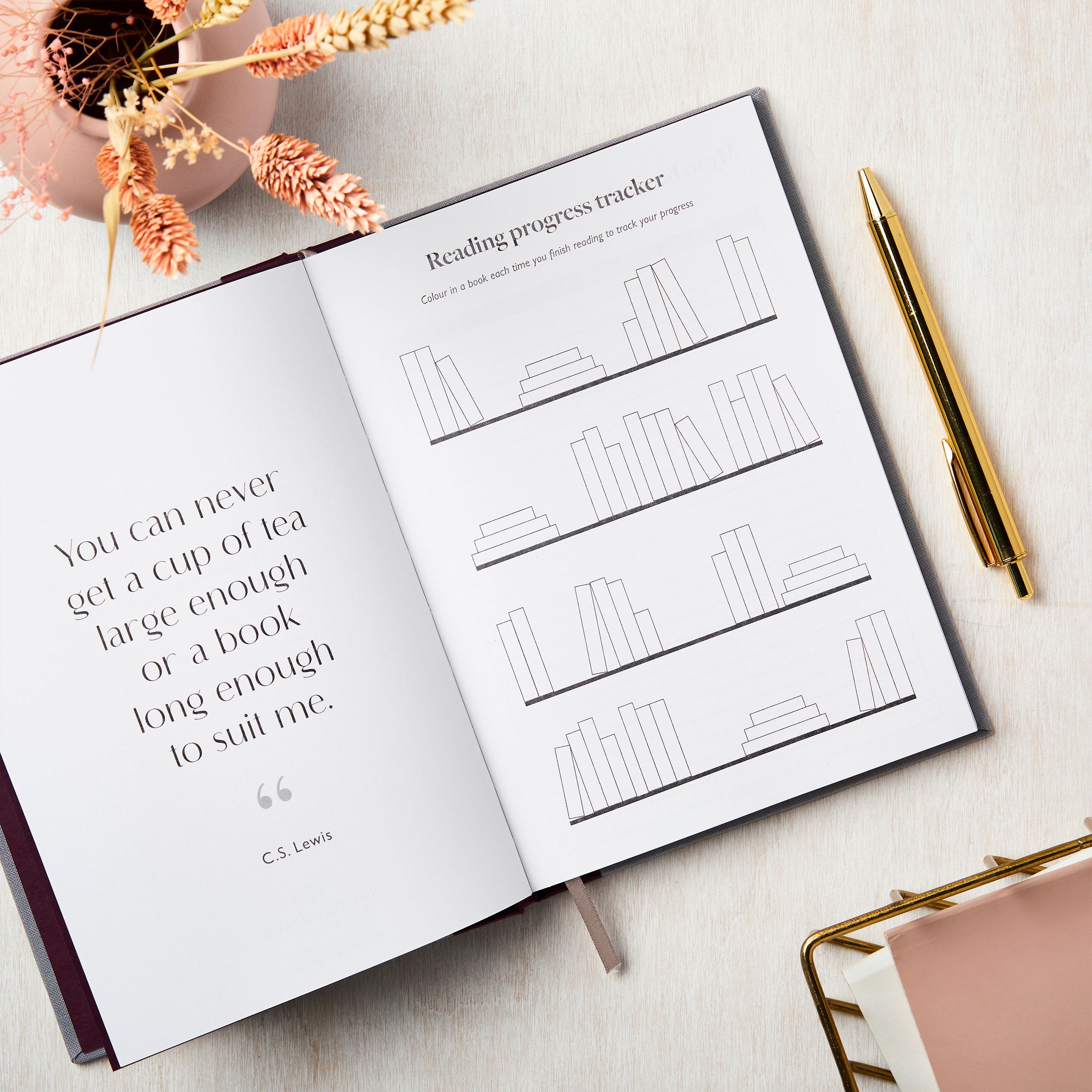 martha brook personalised stationery personalised book journal personalised reading journal gifts for book lovers book gifts inside pages progress tracker