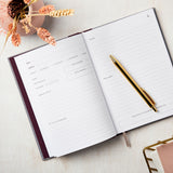 martha brook personalised stationery personalised book journal personalised reading journal gifts for book lovers book gifts inside pages review double page review spread