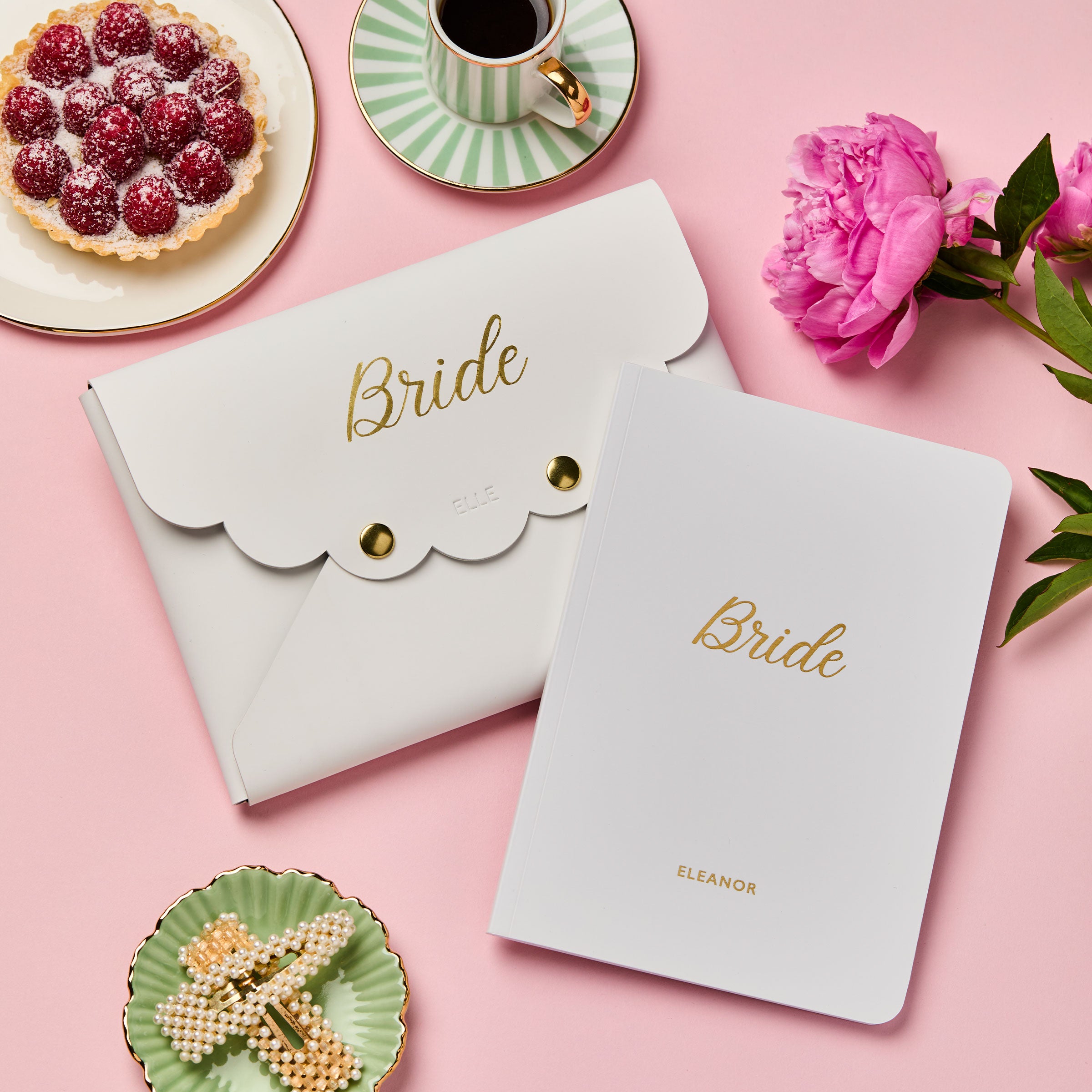 martha brook personalised stationery personalised bride gift set