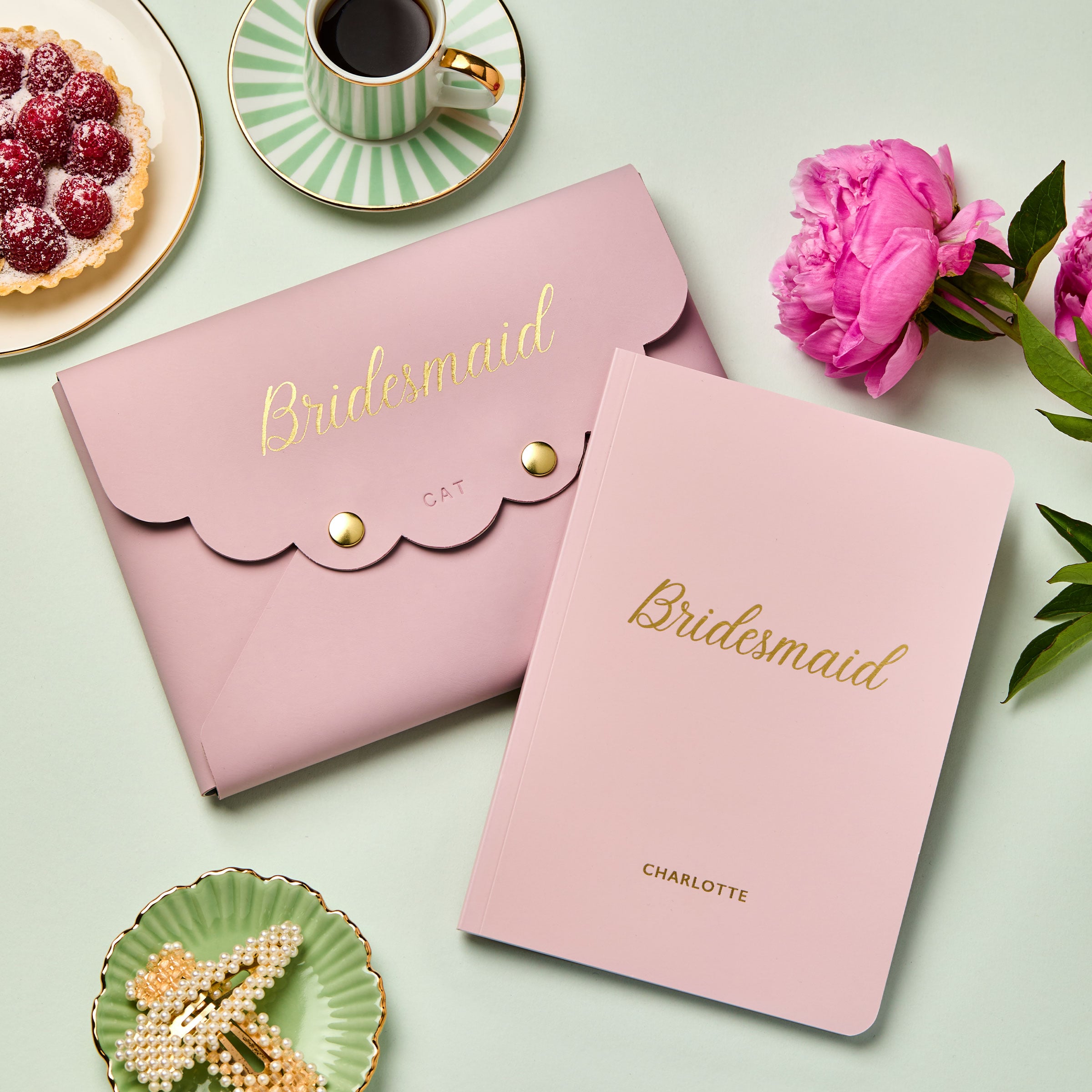 martha brookn personalised stationery bridesmaid gift set