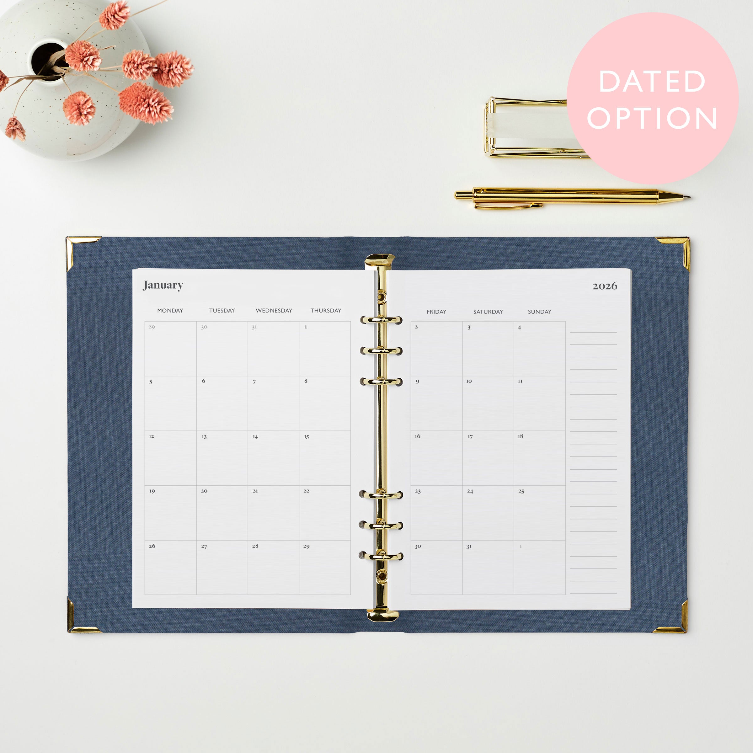 martha brook personalised stationery personalised create your future life planner inside pages 2026 monthly spread