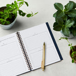 martha brook personalised stationery personalised leather effect gardening journal inside spread