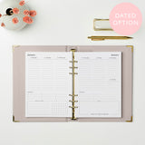 martha brook personalised stationery personalised life planner inside pages 2026 weekly spread
