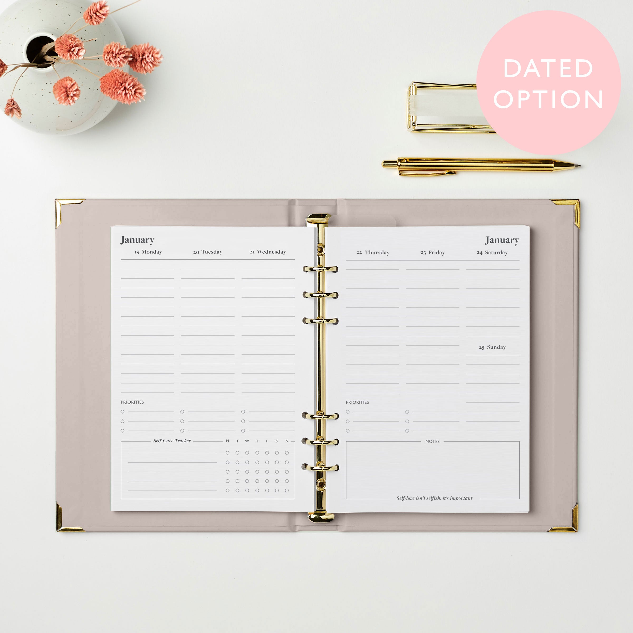 martha brook personalised stationery personalised life planner inside pages 2026 weekly spread