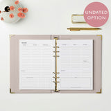 martha brook personalised stationery personalised life planner inside pages undated weekly spread