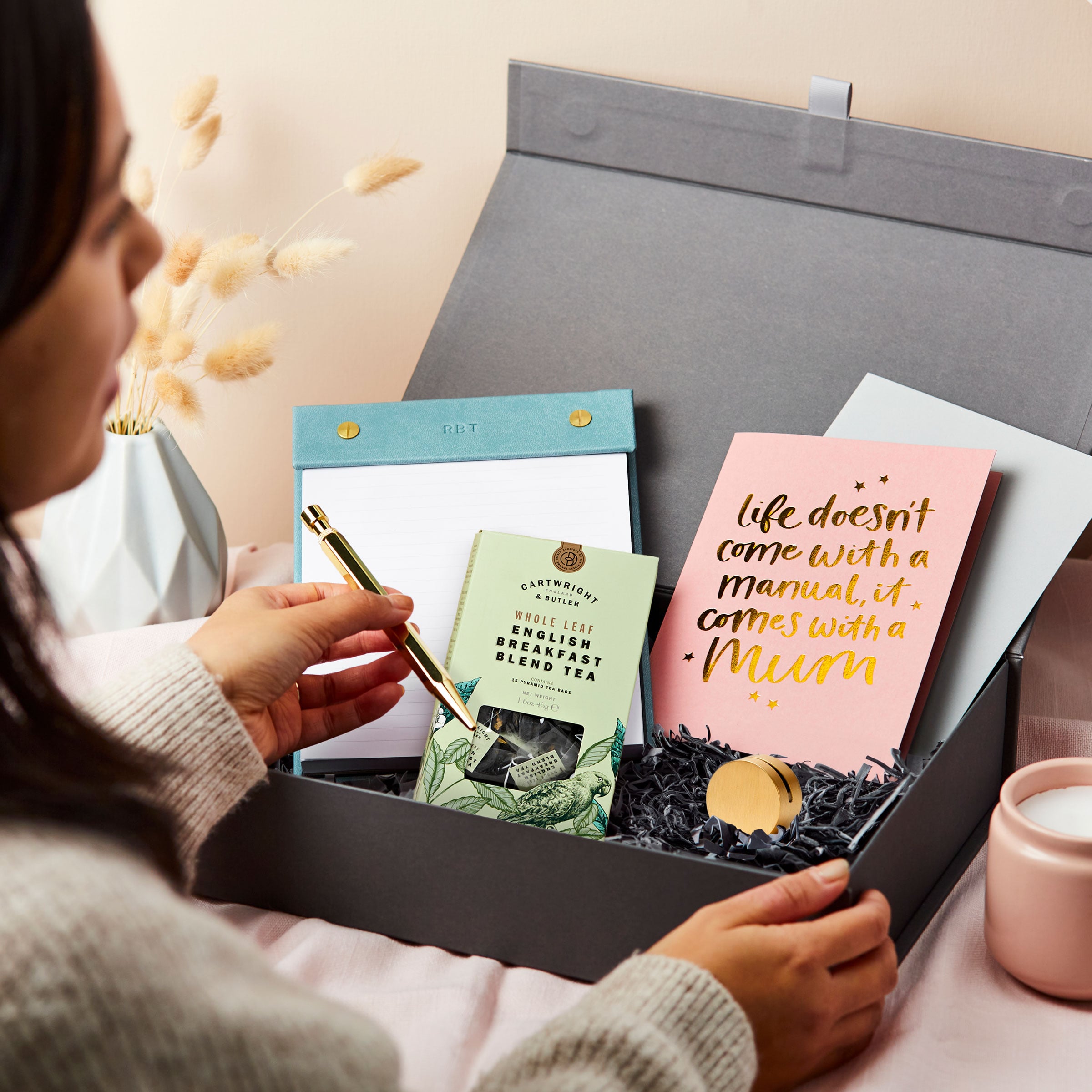martha brook personalised stationery personalised luxury mothers day gift box main image