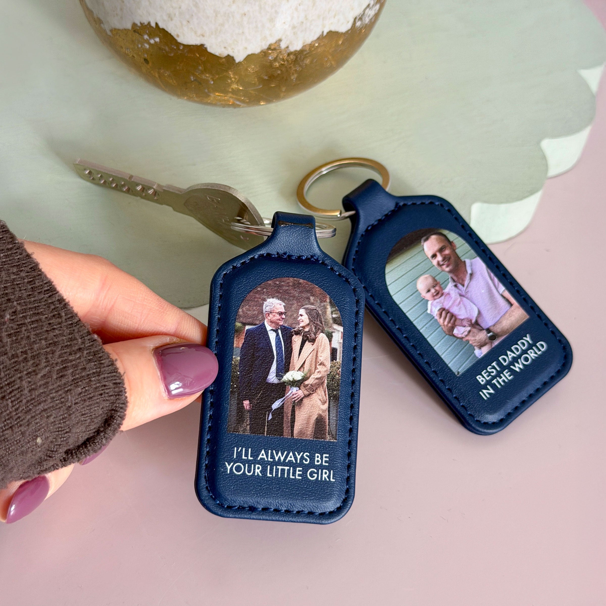 Personalised Message Photo Keyring