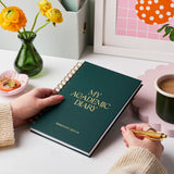 martha brook personalised stationery personalised original 2025 2026 academic diary on desk