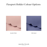 martha brook personalised stationery personalised passport holder colour options