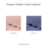 martha brook personalised stationery personalised passport holder colour options