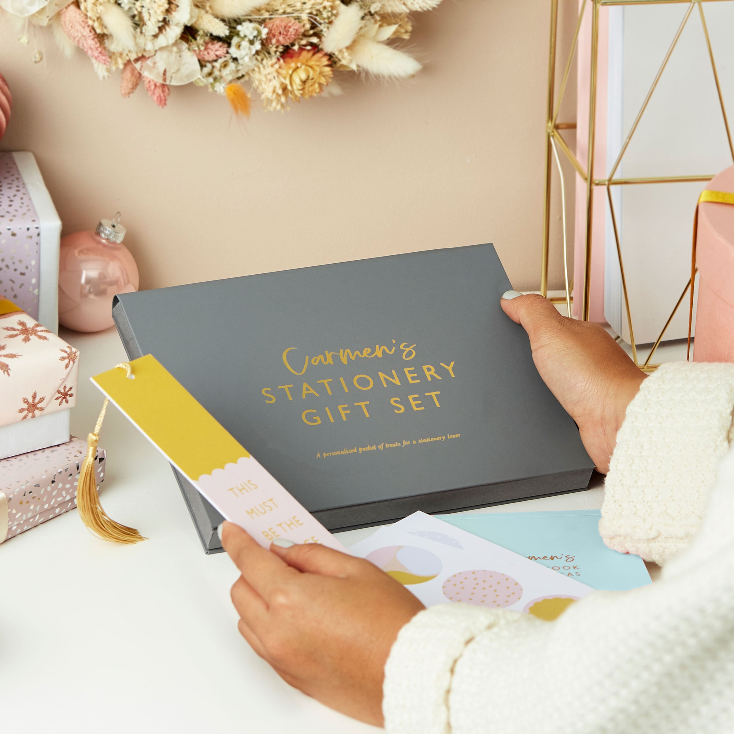 martha brook personalised stationery personalised stationery gift set main image