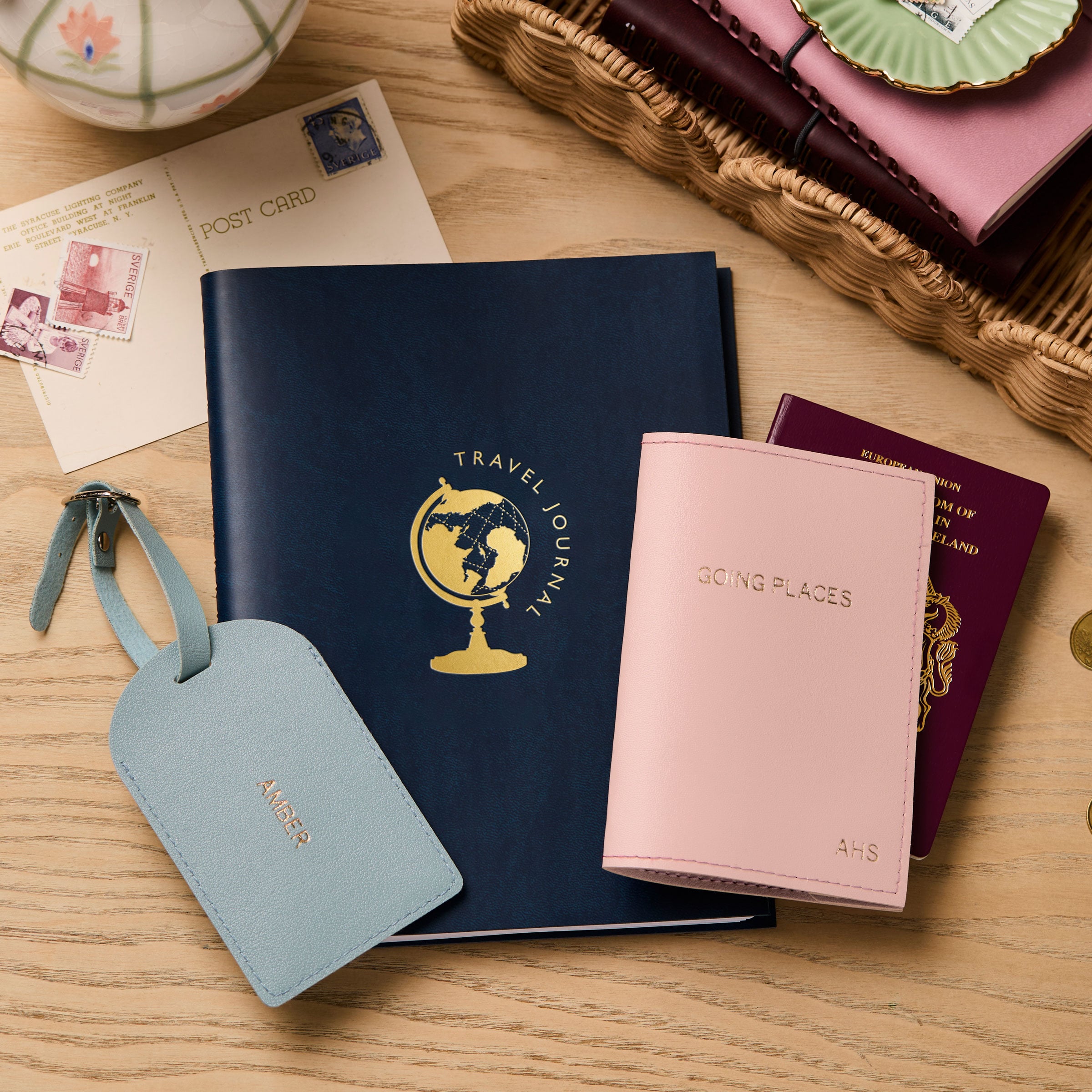 martha brook personalised stationery personalised travel gift set main listing image