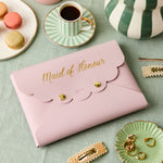 martha brook personalised stationery personalised vegan leather maid of honour pouch 1