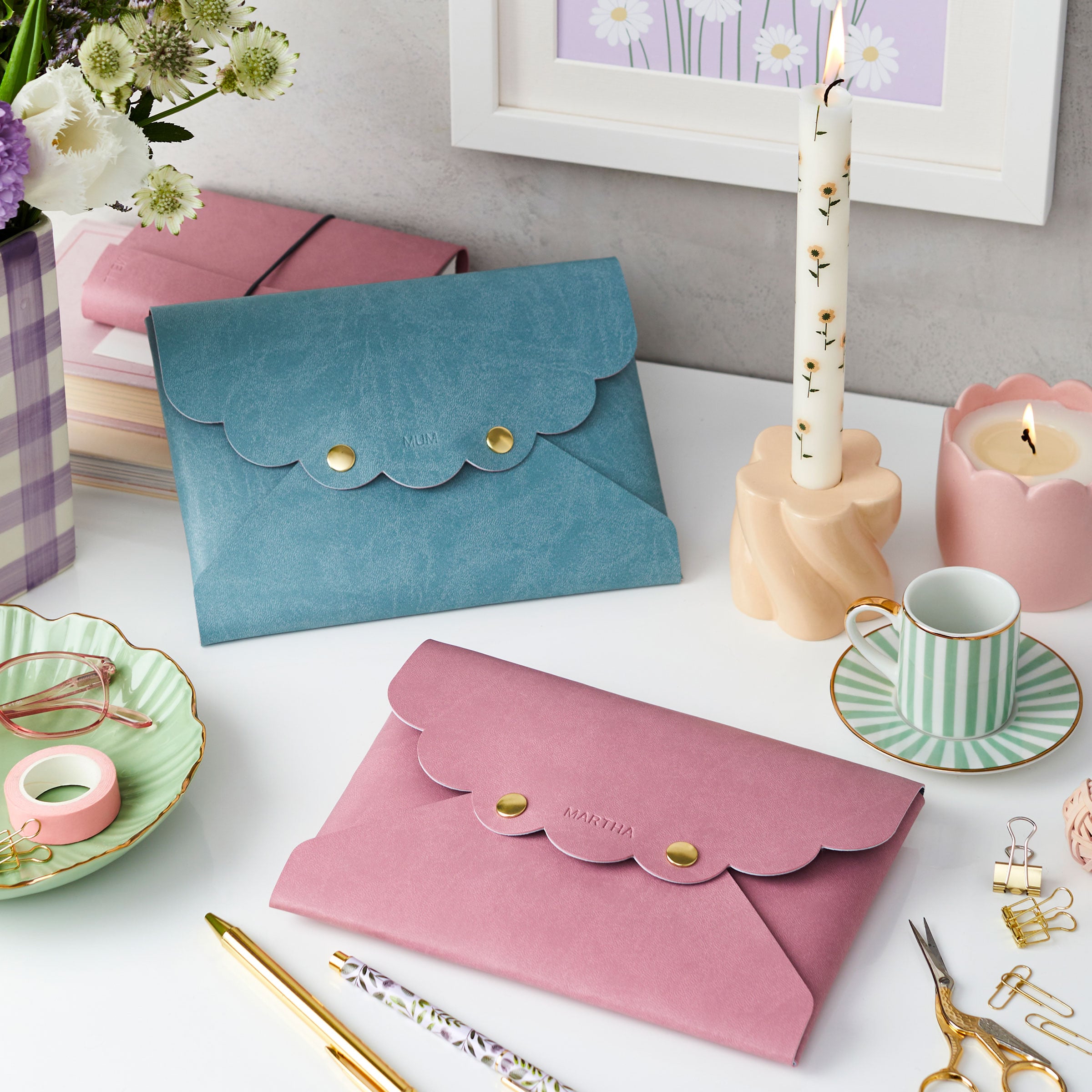 Personalised Pouch and Notebook Gift Set