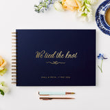 martha brook personalised stationery personalised we tied the knot wedding guest book simple