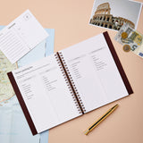 Martha Brook Personalised Travel Journal inside content master packing list