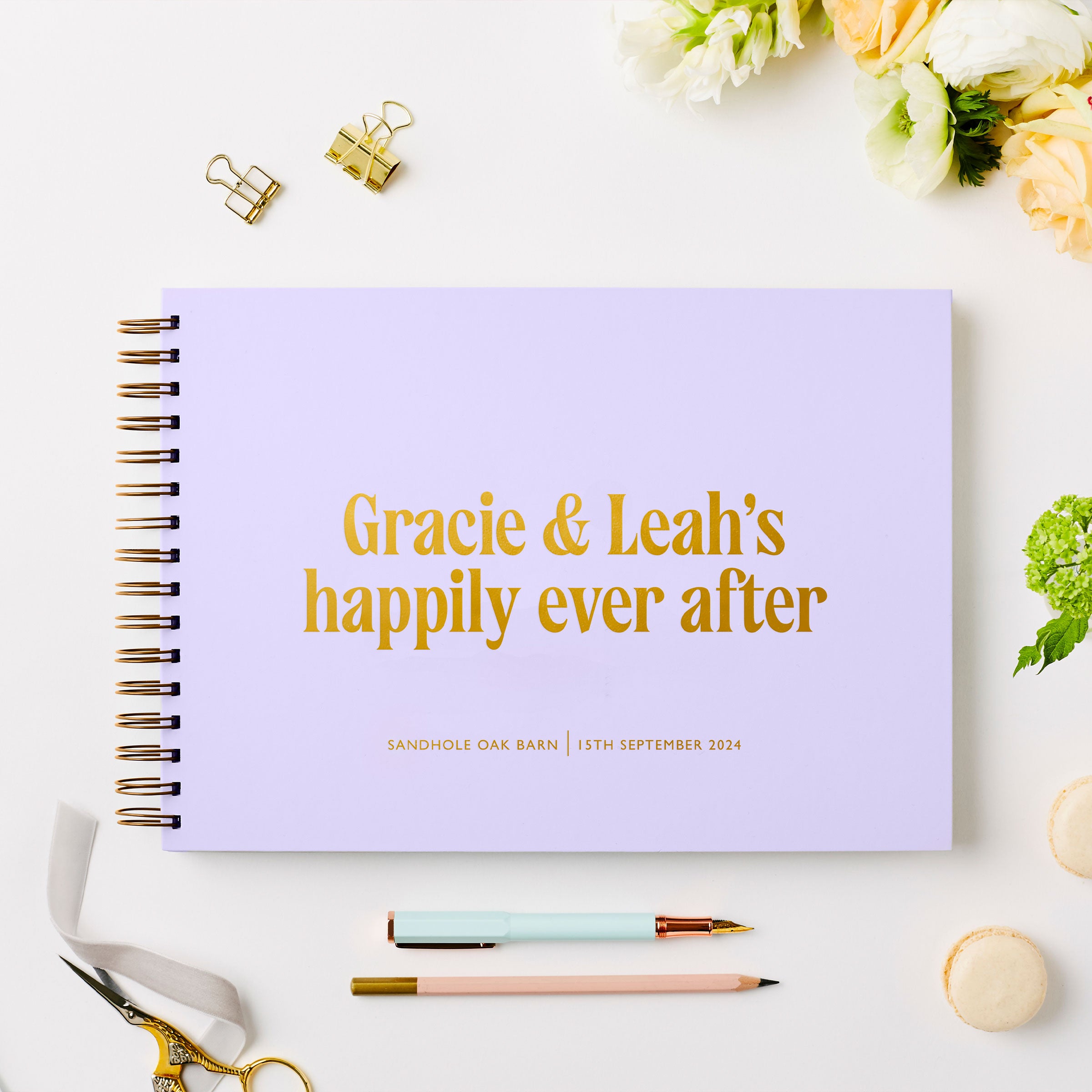 martha brook personalised wedding guest books personalised any text wedding guest book