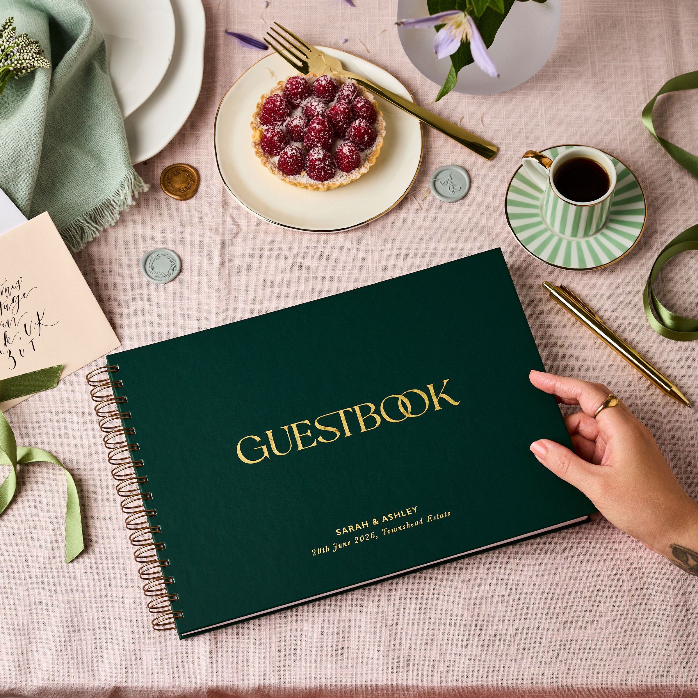 martha brook personalised wedding guest books personalised guest book