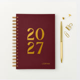 Personalised Bold 2027 Diary