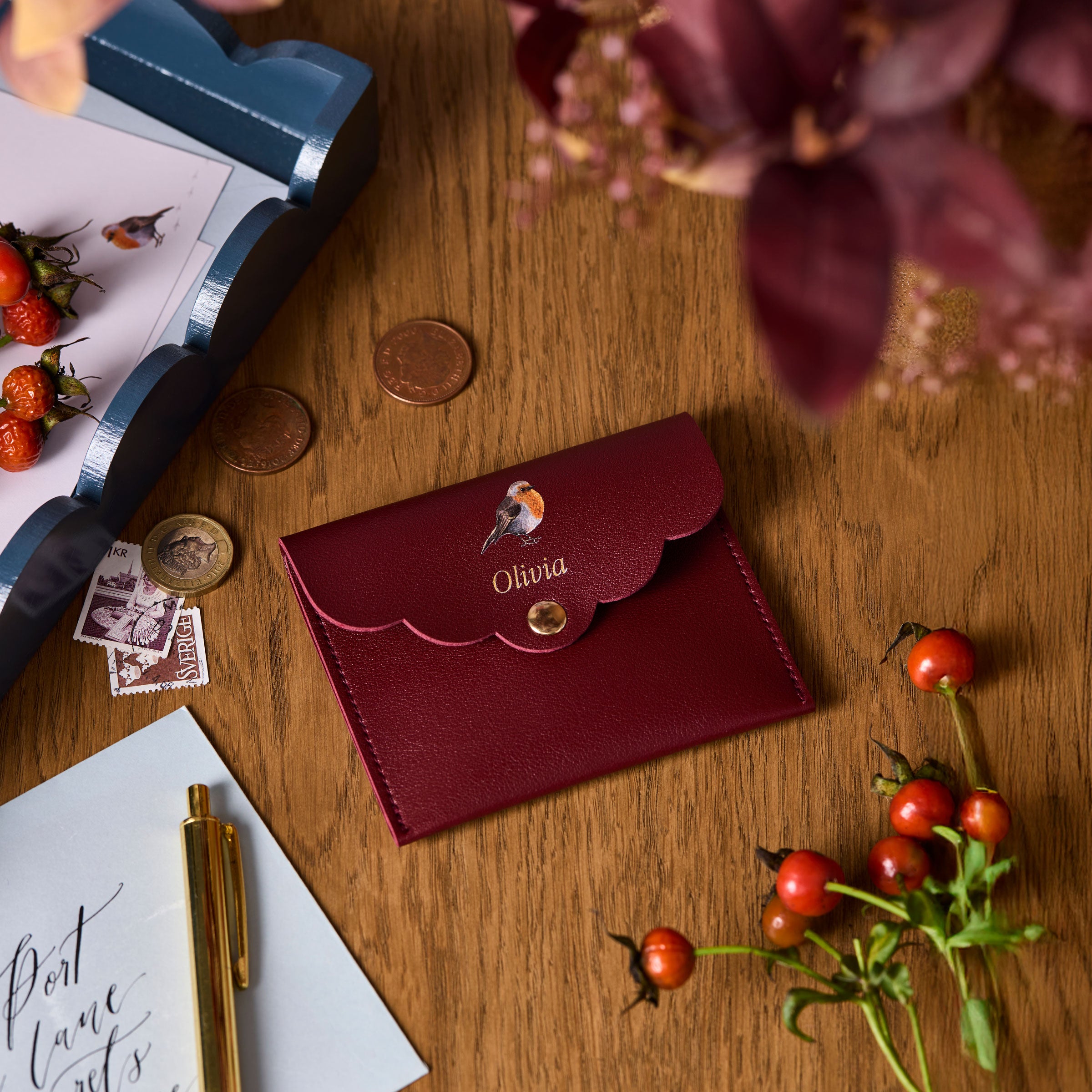 Personalised Robin Mini Pouch