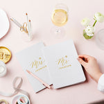 Mr and Mrs Foiled Notebook Pair