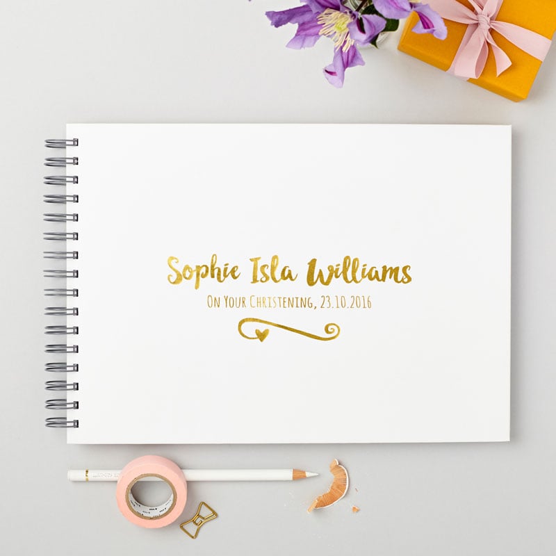 Christening Guest Or Memory Book
